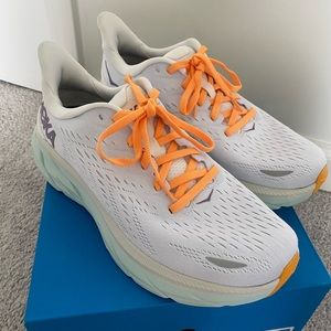 Hoka Clifton’s white shoes